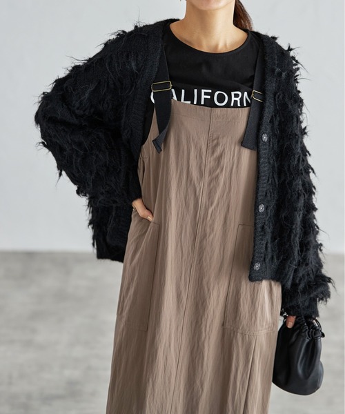 each(イーチ)の「ミリタリージャンパースカート(ジャンパースカート・レディース・ダークグリーン/ブラック/ライトグレー・FREE)」の12枚目の写真