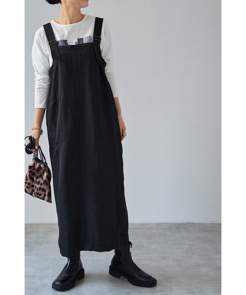 each(イーチ)の「ミリタリージャンパースカート(ジャンパースカート・レディース・ダークグリーン/ブラック/ライトグレー・FREE)」の17枚目の写真