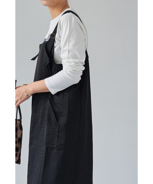 each(イーチ)の「ミリタリージャンパースカート(ジャンパースカート・レディース・ダークグリーン/ブラック/ライトグレー・FREE)」の21枚目の写真