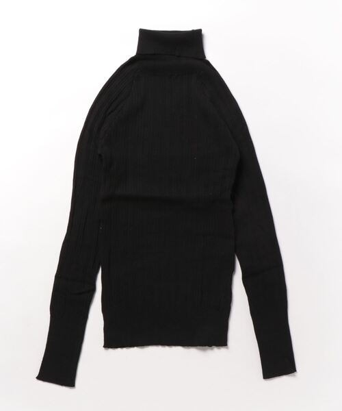 salle de bal（サルデバル）の「Memoire / メモワール  リブタートルニット タートルネック リブニット turtleneck FRH（ニット/セーター・レディース・アイボリー/ブラック/ダークグレー・FREE）」の2枚目の写真