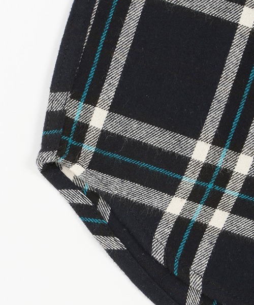petit main(プティマイン)の「ネルチェックシャツ(シャツ/ブラウス・キッズ・グリーン/ブラック・120cm/90cm/110cm/130cm/80cm/100cm)」の7枚目の写真