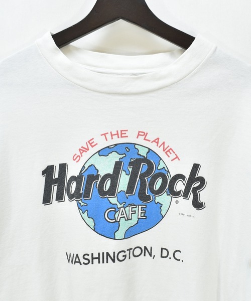 90'S HARD ROCK CAFE Hard Rock Cafe Advertising T-shirt Made in USA Men's XL Vintage cotton white type Vintage Second Hand