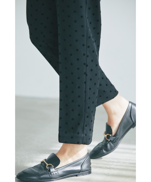 &. NOSTALGIA（アンドドットノスタルジア）の「フロッキードットパンツ（その他パンツ・レディース・チャコールグレー/ブラック・FREE）」の11枚目の写真