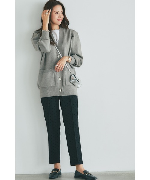 &. NOSTALGIA（アンドドットノスタルジア）の「フロッキードットパンツ（その他パンツ・レディース・チャコールグレー/ブラック・FREE）」の12枚目の写真