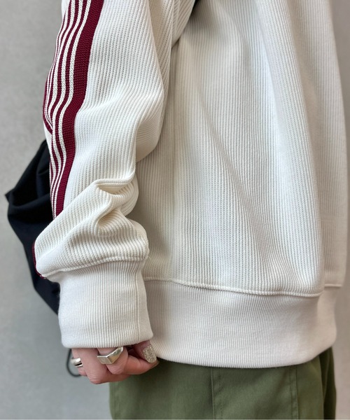 CPCM（シーピーシーエム）の「コーデュロイトラックジャケット（ブルゾン・レディース・アイボリー/オリーブ/グリーン/チャコールグレー・FREE）」の6枚目の写真