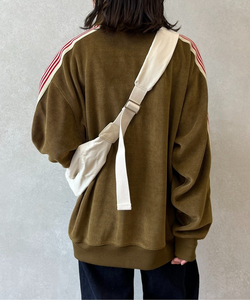 CPCM（シーピーシーエム）の「コーデュロイトラックジャケット（ブルゾン・レディース・アイボリー/オリーブ/グリーン/チャコールグレー・FREE）」の13枚目の写真