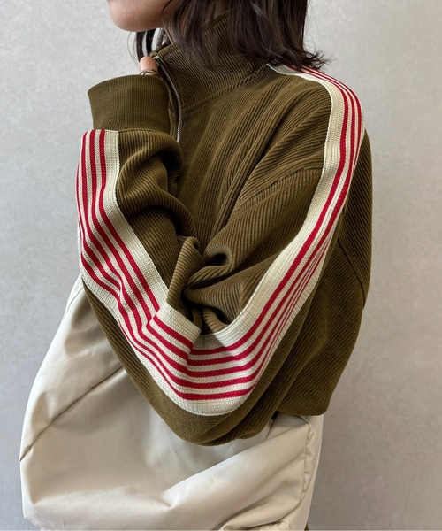 CPCM（シーピーシーエム）の「コーデュロイトラックジャケット（ブルゾン・レディース・アイボリー/オリーブ/グリーン/チャコールグレー・FREE）」の15枚目の写真