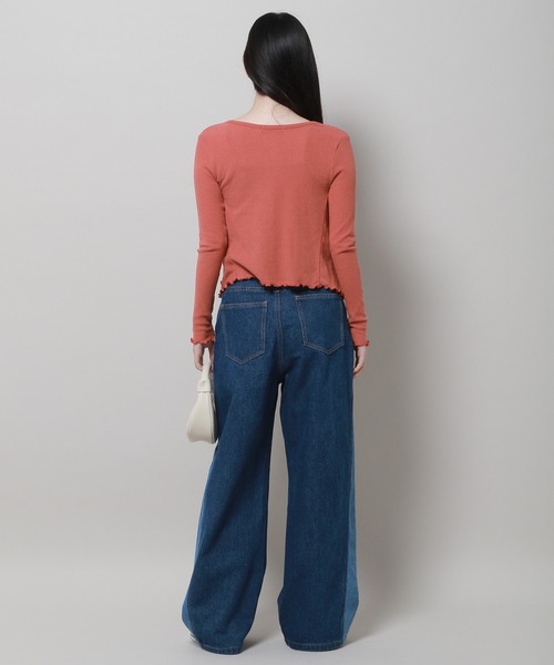 3.3 Field Trip （3.3フィールドトリップ）の「3.3 Field Trip／スリムフィットカーデ SET 2978689（カーディガン/ボレロ・レディース・カーキ/ライトピンク/ブラック・FREE）」の18枚目の写真