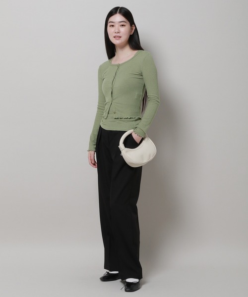 3.3 Field Trip （3.3フィールドトリップ）の「3.3 Field Trip／スリムフィットカーデ SET 2978689（カーディガン/ボレロ・レディース・カーキ/ライトピンク/ブラック・FREE）」の21枚目の写真