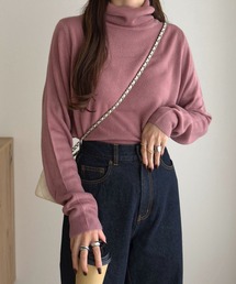おうちで洗えるカシミアタッチニット