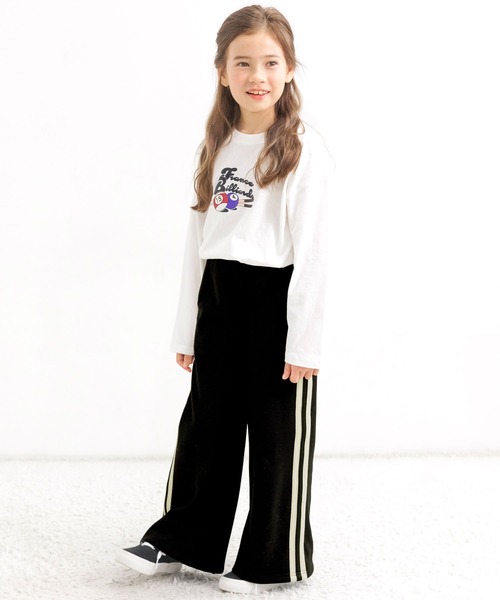 Bee des Bee（ビーデスビー）の「裏起毛ラインワイドパンツ（スウェットパンツ・キッズ・ダークグレー/ブラック/グレイッシュベージュ/杢グレー・120cm/130cm/140cm/110cm/150cm）」の12枚目の写真