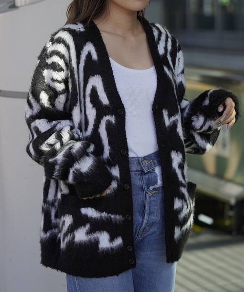 JOINT WORKS（ジョイントワークス）の「【OBEY / オベイ】PALLY CARDIGAN（カーディガン/ボレロ・メンズ・ブラック・MEDIUM/LARGE）」の2枚目の写真