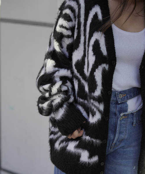 JOINT WORKS（ジョイントワークス）の「【OBEY / オベイ】PALLY CARDIGAN（カーディガン/ボレロ・メンズ・ブラック・MEDIUM/LARGE）」の3枚目の写真