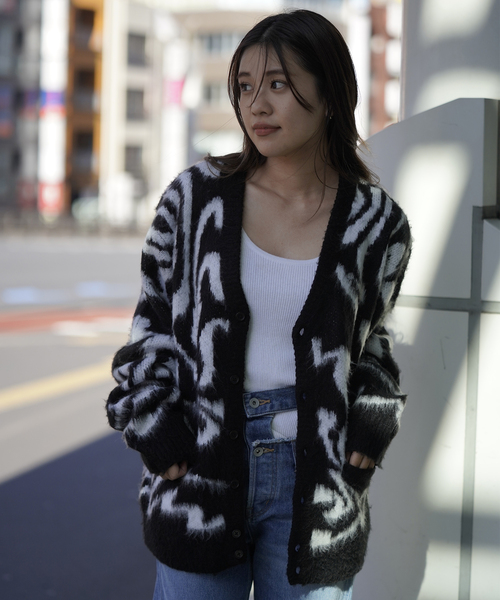 JOINT WORKS（ジョイントワークス）の「【OBEY / オベイ】PALLY CARDIGAN（カーディガン/ボレロ・メンズ・ブラック・MEDIUM/LARGE）」の6枚目の写真