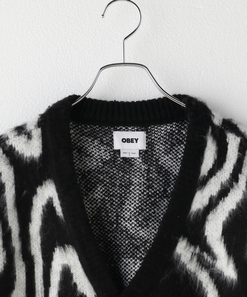 JOINT WORKS（ジョイントワークス）の「【OBEY / オベイ】PALLY CARDIGAN（カーディガン/ボレロ・メンズ・ブラック・MEDIUM/LARGE）」の11枚目の写真