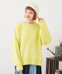 CUBE SUGAR（キューブシュガー）の「モール×ループヤーンバックリボンプルオーバーニット（ニット/セーター）」