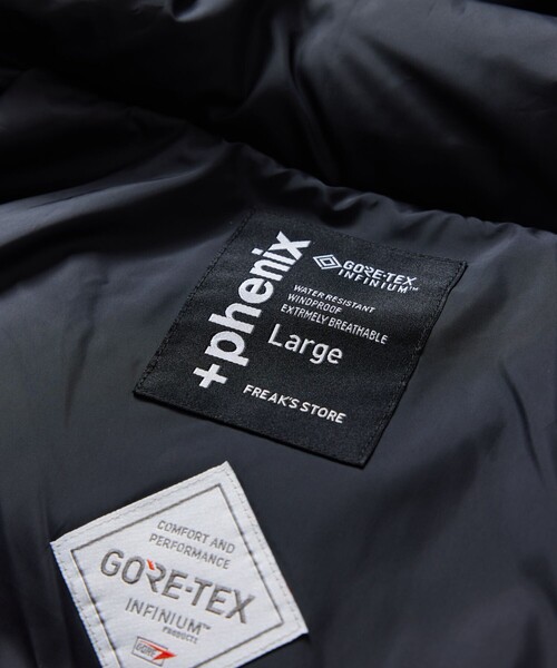 +phenix（プラスフェニックス）の「＋Phenix/プラスフェニックス 別注 GORE-TEX DOWN JACKET/ゴアテックス ダウンジャケット/撥水（ダウンジャケット/コート・メンズ・チャコール/ネイビー/ブラック・SMALL/MEDIUM/LARGE）」の20枚目の写真
