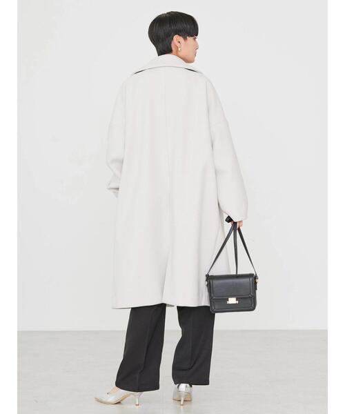 AMERICAN HOLIC(アメリカンホリック)の「中空FIBERドロップショルダーチェスターコート<軽量アウター>(その他アウター・レディース・ブラック/キャメル/ライトグレー・M/L)」の13枚目の写真
