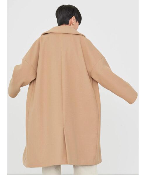 【アメリカンホリック】チェスターコート　シンプル　温かい　アダルティー　上品　M あったかマフラー付き中綿コート[品番：EHEW0037139]｜AMERICAN