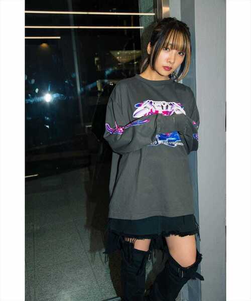 L.H.P（エルエイチピー）の「YUNOCY×LHP/ゆのしーエルエイチピー/ロングスリーブTシャツ（Tシャツ/カットソー・メンズ・ブラック・F）」の11枚目の写真