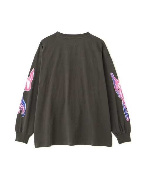 L.H.P（エルエイチピー）の「YUNOCY×LHP/ゆのしーエルエイチピー/ロングスリーブTシャツ（Tシャツ/カットソー・メンズ・ブラック・F）」の2枚目の写真