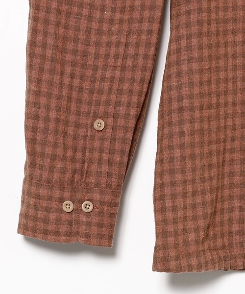 ts(s)(ティーエスエス)の「ts(s) / Gingham Plaid Linen*Cotton Cloth / Hem String Shirt(シャツ/ブラウス・メンズ・ブラウン・2/1/3)」の4枚目の写真