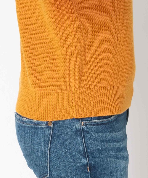 TITE IN THE STORE（ティテ　インザ　ストア）の「ウール混クロスネックニットプルオーバー（ニット/セーター・レディース・ピンク/ブラック/オレンジ・38）」の6枚目の写真