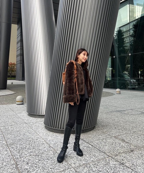 y/m by 村岡美里（イムバイムラオカミサト）の「ドローコードショルダーBAG（ショルダーバッグ・レディース・ブラック/アイボリー・FREE）」の18枚目の写真