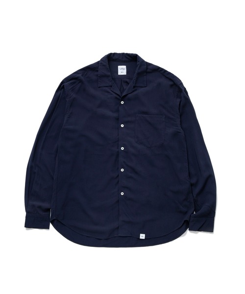 セール】L/S OPEN COLLAR RAYON SHIRT  