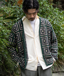 417 EDIFICE | クロシェニット カーディガン / crochet knit(カーディガン/ボレロ)