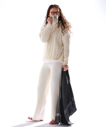 sara&cake（サラアンドケイク）の「アラン編みニットパンツ（その他パンツ）」