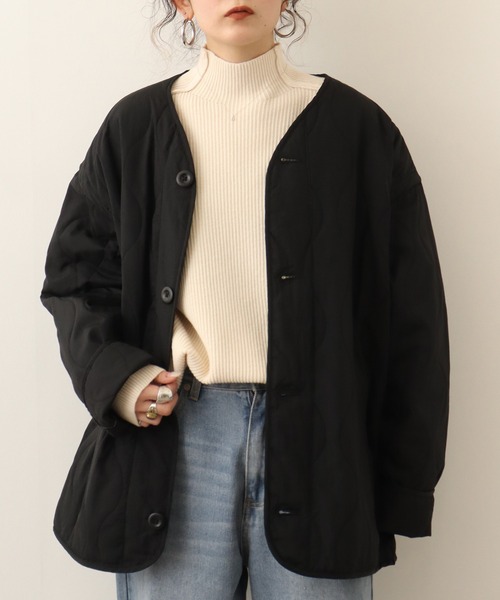 Chiaro（キアロ）の「chiaro リブモール調ニット（ニット/セーター・レディース・ラベンダー/グレー/アイボリー/エメラルド/ライム・40）」の6枚目の写真