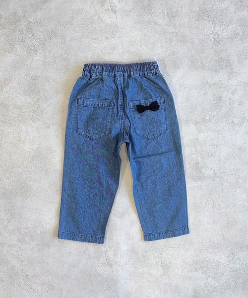 CALMIA（カルミア）の「リボンいっぱいデニムパンツ（80～150cm）（デニムパンツ・キッズ・ブラック/ライトブルー・110/120/130/140/150/80/90/100）」の11枚目の写真