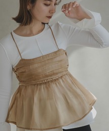 rectangle（レクタングル）の「オーガンジーペプラムキャミソール（キャミソール）」