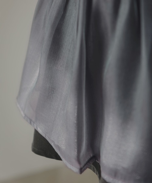 rectangle（レクタングル）の「オーガンジーペプラムキャミソール（キャミソール・レディース・グレー/ベージュ・FREE）」の16枚目の写真