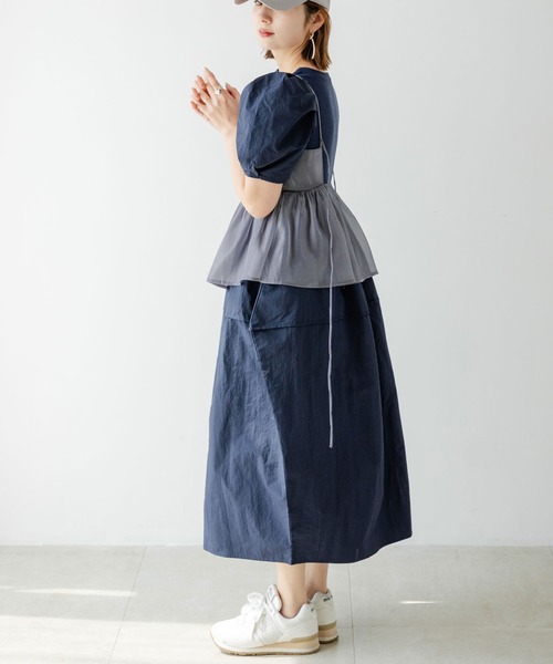 rectangle（レクタングル）の「オーガンジーペプラムキャミソール（キャミソール・レディース・グレー/ベージュ・FREE）」の22枚目の写真