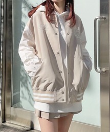 ナイロンスタジャン　ユニセックス　オーバーサイズ