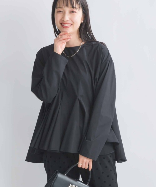 PICCIN（ピッチン）の「フレアブラウス（シャツ/ブラウス・レディース・ライトグリーン/ブラック/オフホワイト・M）」の3枚目の写真