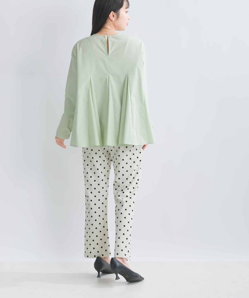 PICCIN（ピッチン）の「フレアブラウス（シャツ/ブラウス・レディース・ライトグリーン/ブラック/オフホワイト・M）」の10枚目の写真