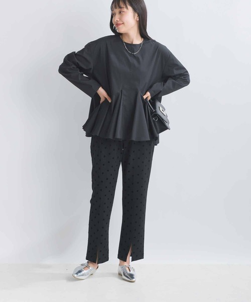 PICCIN（ピッチン）の「フレアブラウス（シャツ/ブラウス・レディース・ライトグリーン/ブラック/オフホワイト・M）」の16枚目の写真