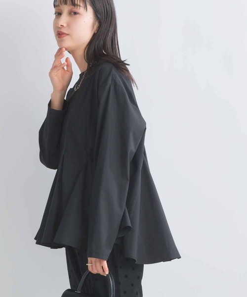 PICCIN（ピッチン）の「フレアブラウス（シャツ/ブラウス・レディース・ライトグリーン/ブラック/オフホワイト・M）」の19枚目の写真