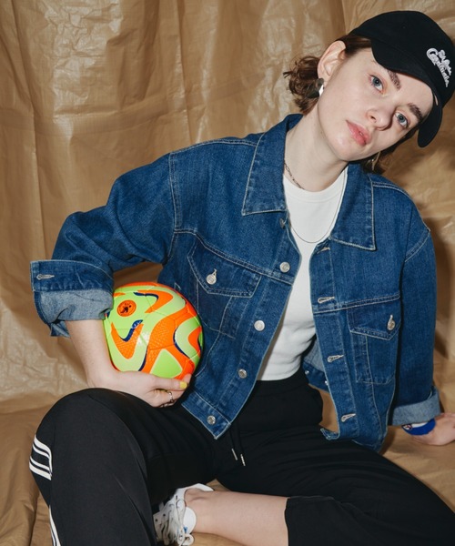 Auntie Rosa Holiday（アンティローザホリデー）の「クロップドデニムジャケット（デニムジャケット・レディース・ブルー/ライトブルー・FREE）」の7枚目の写真