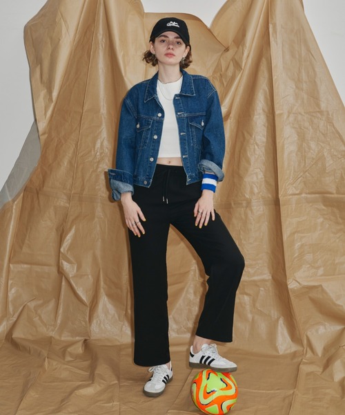 Auntie Rosa Holiday（アンティローザホリデー）の「クロップドデニムジャケット（デニムジャケット・レディース・ブルー/ライトブルー・FREE）」の10枚目の写真