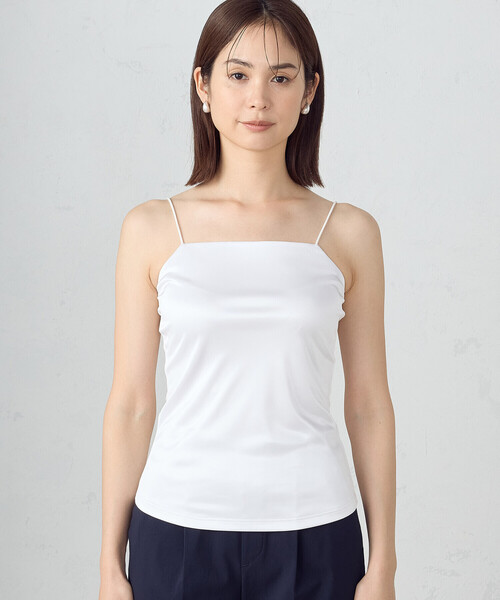 COMME CA ISM(コムサイズム)の「【吸水速乾】 ナローストラップ キャミソール(キャミソール・レディース・ブラック/ライトグレー/ホワイト・LARGE/MEDIUM)」の11枚目の写真