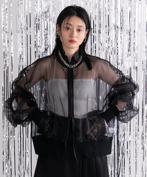 セール】スリーブシャーリングシアーブルゾン（ブルゾン