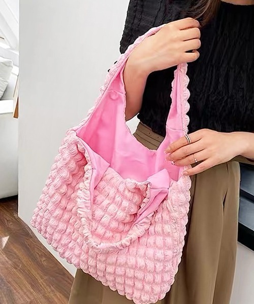 ad thie（アドティエ）の「ポップコーン カラートートバッグ（トートバッグ・レディース・ブラック/オリーブ/オフホワイト/ピンク・FREE）」の22枚目の写真