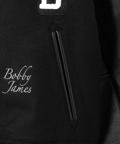 PLEASURES（プレジャー）の「＜PLEASURES × N.E.R.D.＞ バーシティ ジャケット（ブルゾン・メンズ・ブラック・M）」の5枚目の写真