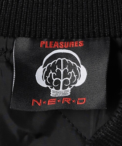 PLEASURES（プレジャー）の「＜PLEASURES × N.E.R.D.＞ バーシティ ジャケット（ブルゾン・メンズ・ブラック・M）」の16枚目の写真