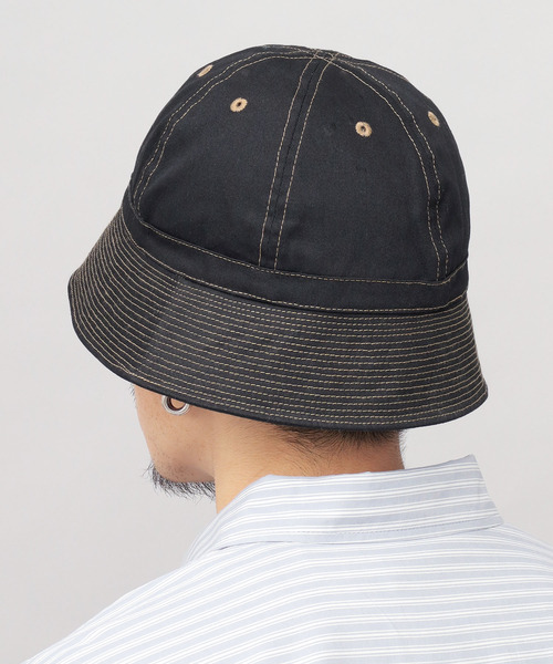 ReqHatter（レックハッター）の「カラーステッチ ダウンブリム セーラーハット（ハット・メンズ・ブラック/ベージュ/グレー・FREE）」の12枚目の写真