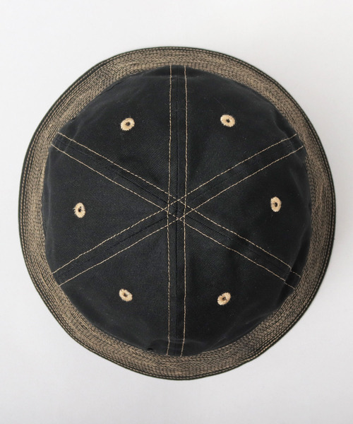 ReqHatter（レックハッター）の「カラーステッチ ダウンブリム セーラーハット（ハット・メンズ・ブラック/ベージュ/グレー・FREE）」の15枚目の写真